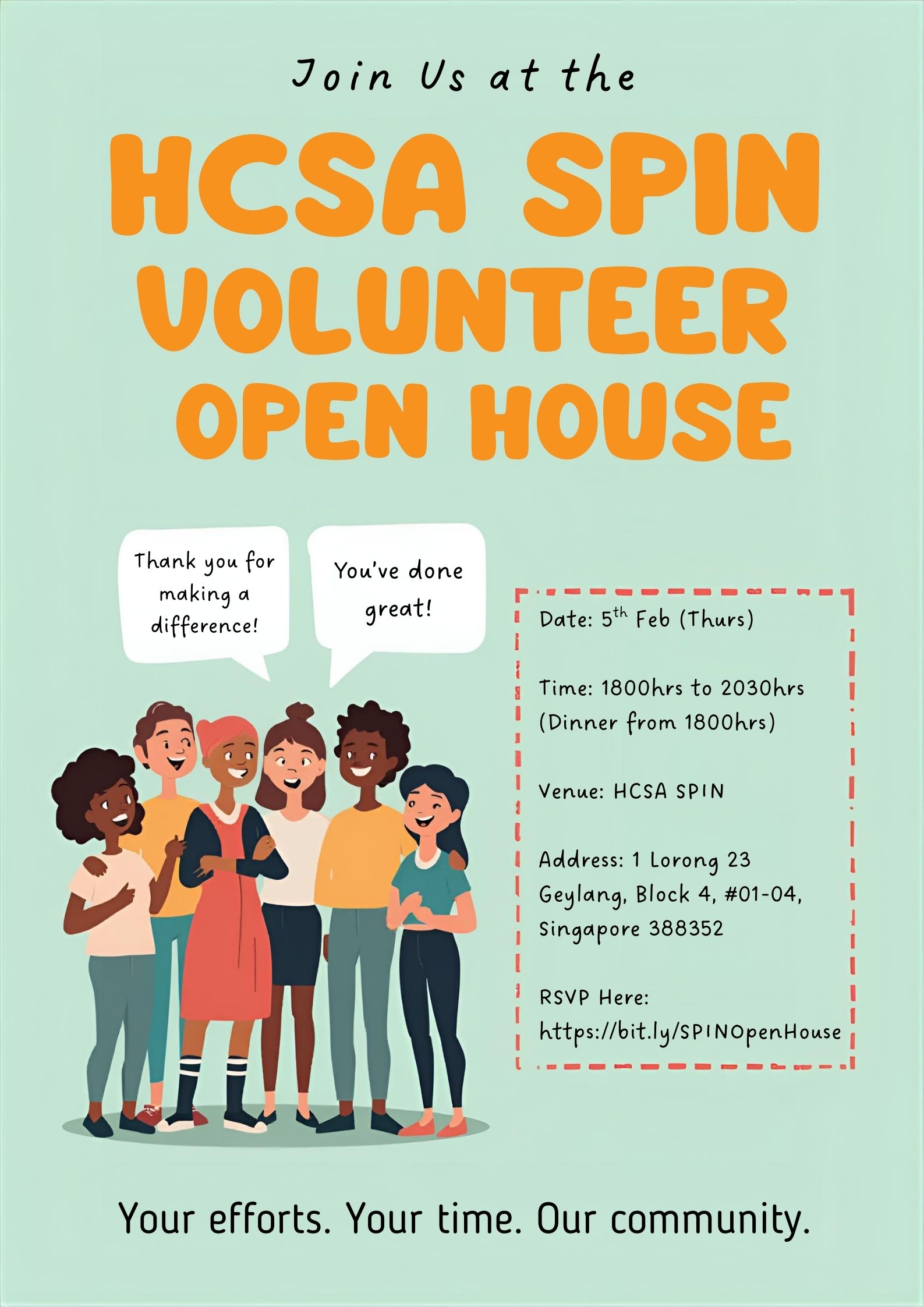 HCSA SPIN Volunteer Open House 2026!